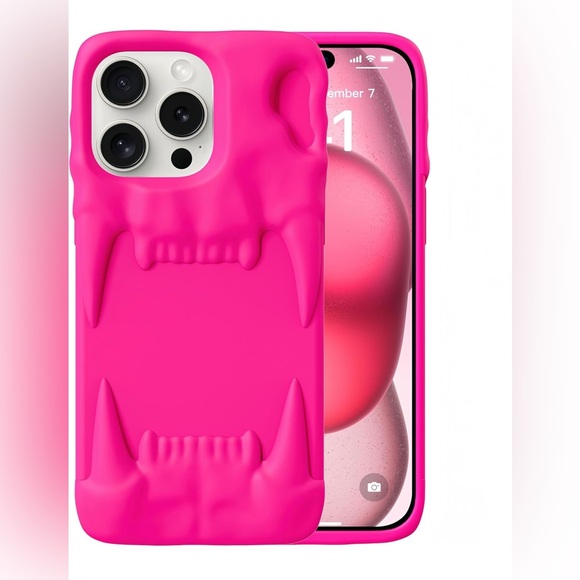 Other - Vibrant Silicone Phone Case Set - Neon Pink, Yellow, and Gray